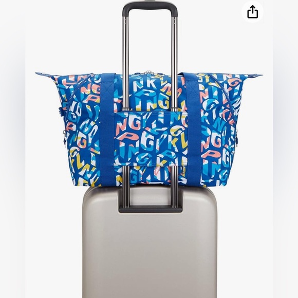 Set - Kipling Logo Medium Art Tote and Abanu Multi Convertible Crossbody Bag - Picture 2 of 11